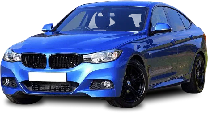 Blue sports sedan