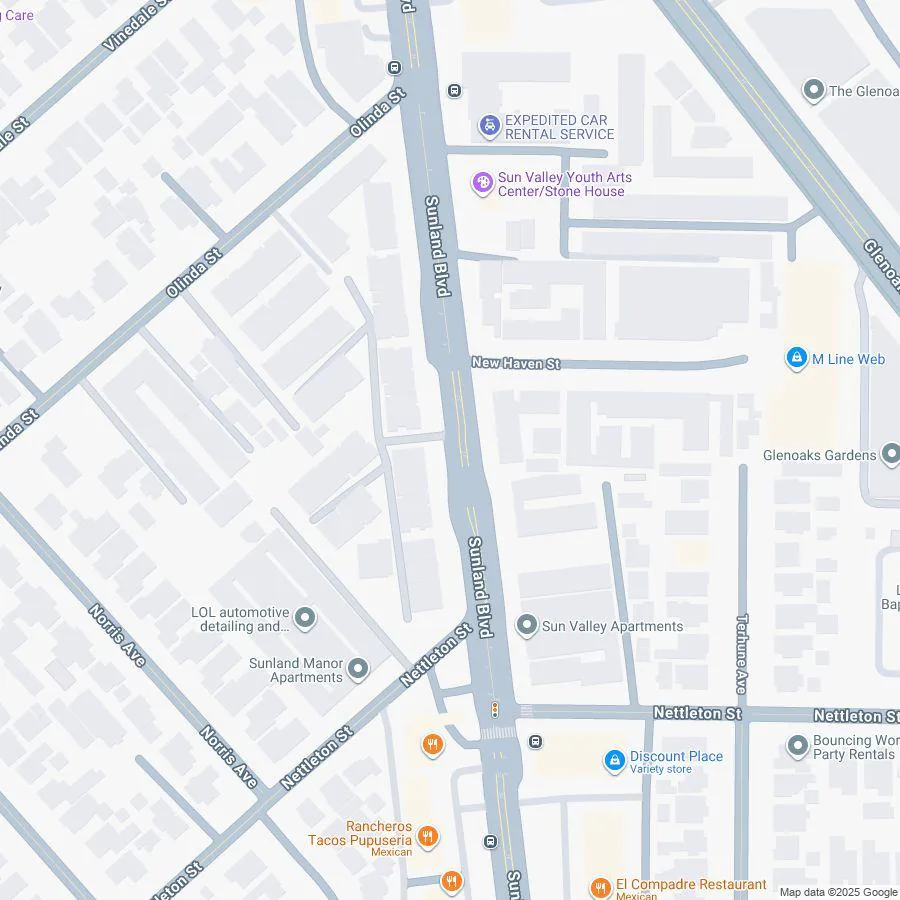 Map showing 123 Main Street, Los Angeles, CA 90001